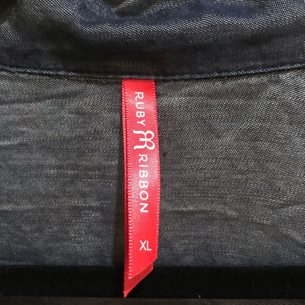 Ruby Ribbon Denim Tunic - Picture 2 of 2